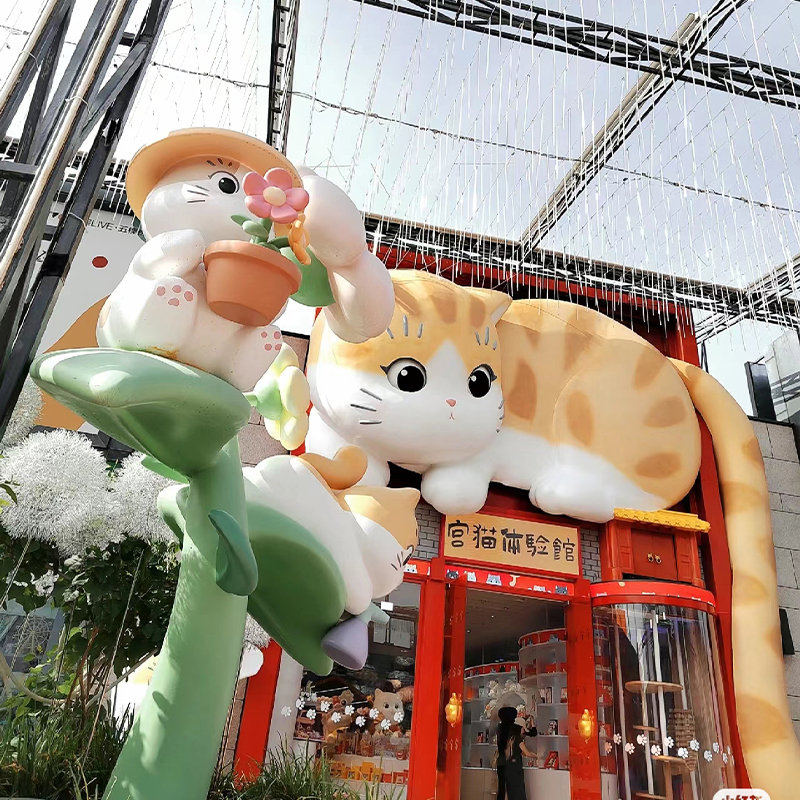 现货供应玻璃钢雕塑室外园林广场室内商场大型摆件创意玻璃钢雕塑