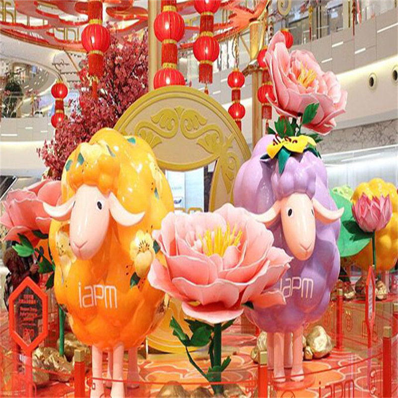 定制大型玻璃钢门头景观雕塑厂家商场美陈户外景区卡通装饰大摆件